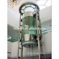 630kg Glass car wall panoramic elevator with machine room